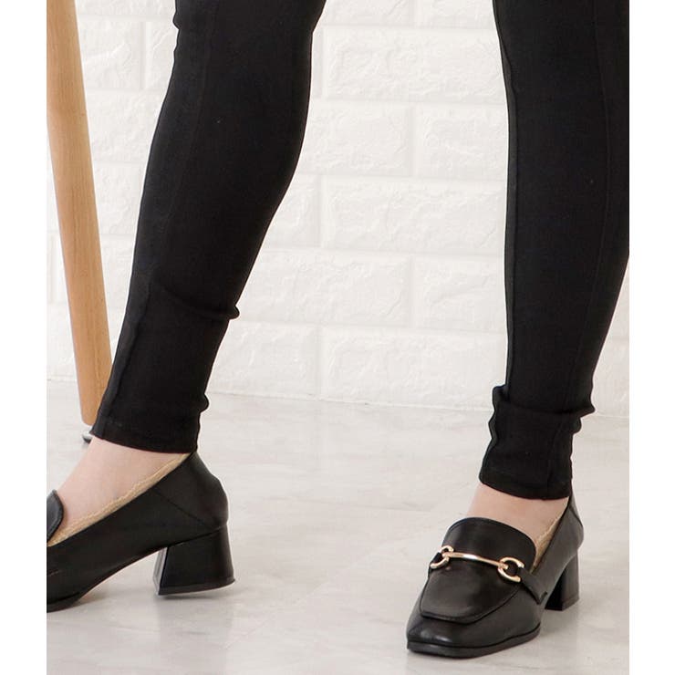 ボタン付きハイウエストストレッチパンツ 女性 レディース[品番