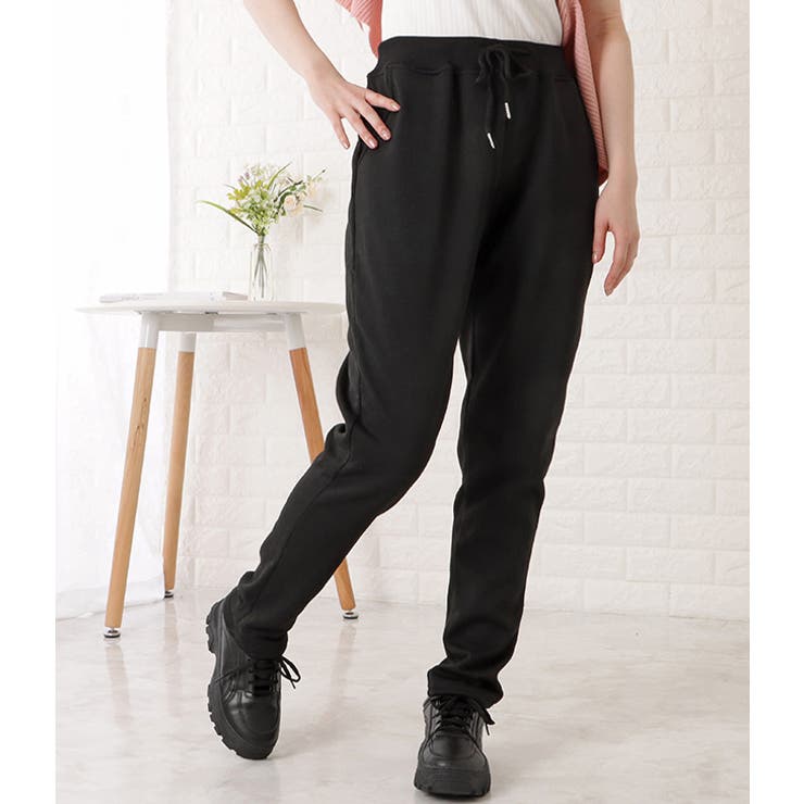 裏ボアスウェットテーパードパンツ 女性 レディース | レースレディース  | 詳細画像8