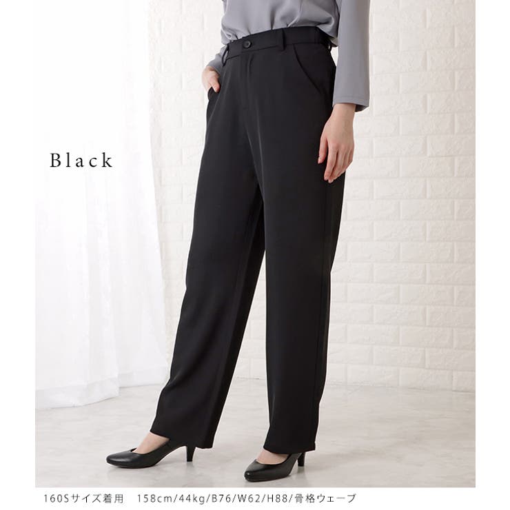 ハイウエストノンタックストレートパンツ 女性 レディース | レースレディース  | 詳細画像3 