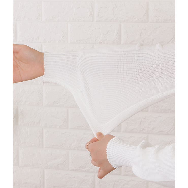 オフショル風カットアウトニットプルオーバー 女性 レディース | レースレディース  | 詳細画像15 