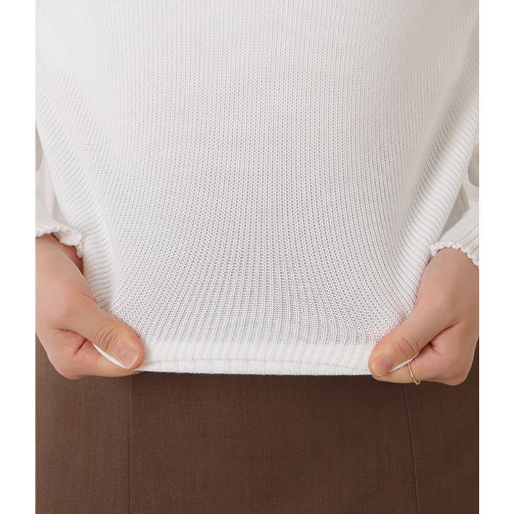 オフショル風カットアウトニットプルオーバー 女性 レディース | レースレディース  | 詳細画像19 