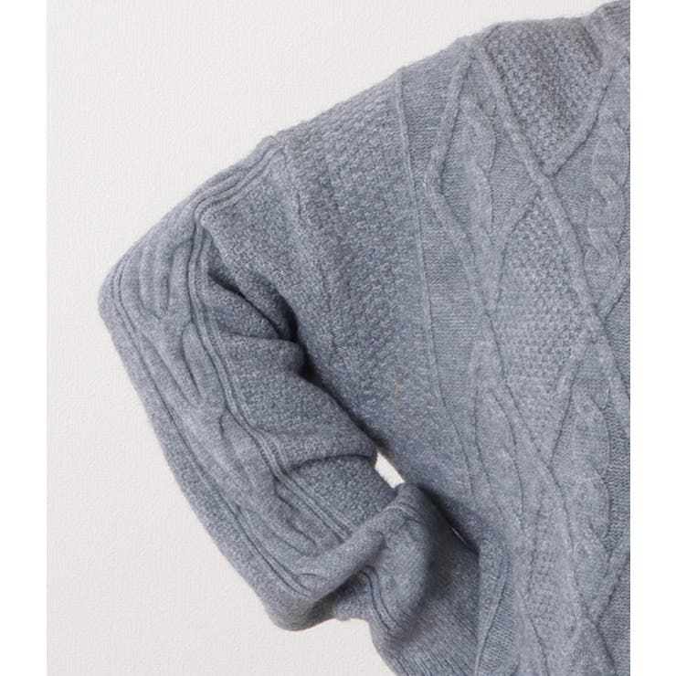 ケーブル柄ボリュームスリーブニットプルオーバー 女性 レディース | レースレディース  | 詳細画像18 