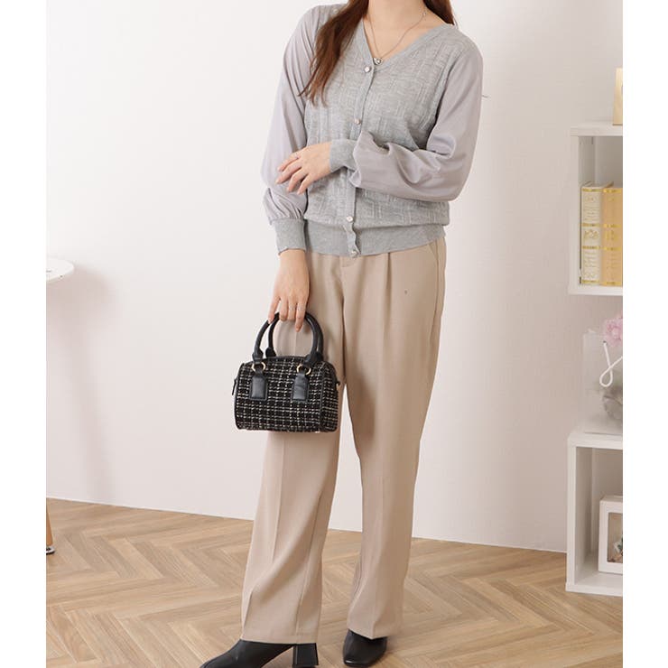 シフォンドッキングジャガードニット 女性 レディース | レースレディース  | 詳細画像5 