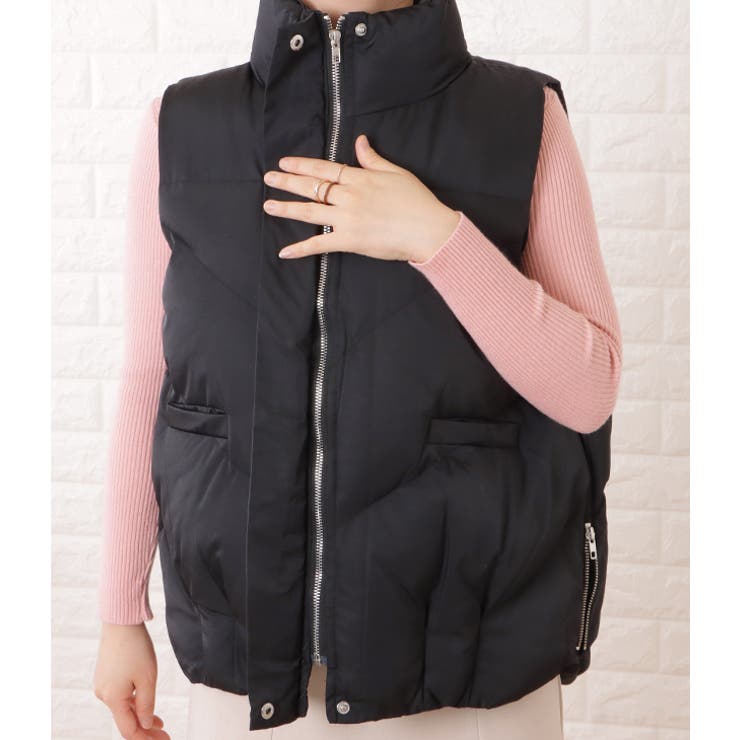 スタンドカラージップアップキルティングベスト 女性 レディース | レースレディース  | 詳細画像18 