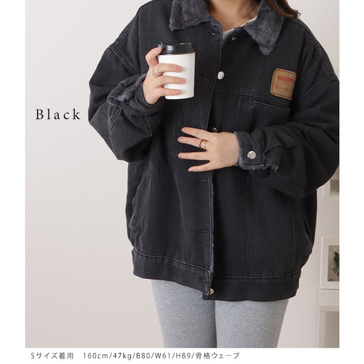 オーバーサイズファー付きデニムジャケット 女性 レディース[品番：LCLW0004443]｜レースレディース （レースレディース）のレディース ファッション通販｜SHOPLIST（ショップリスト）