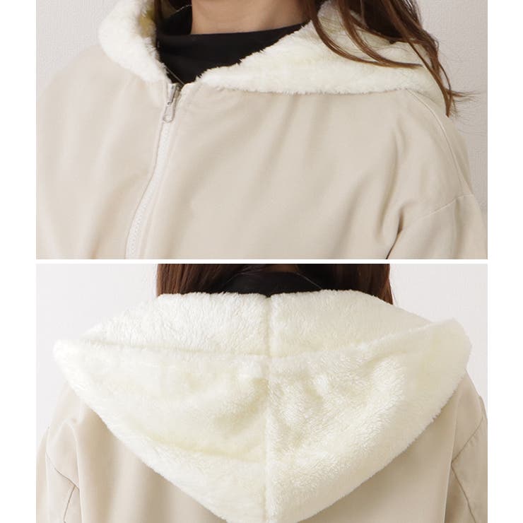 リバーシブルフーデットMA 1ゆるジャケット 女性 | レースレディース  | 詳細画像14 