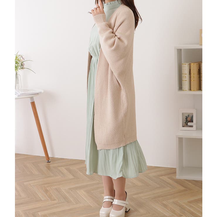 ドルマンスリーブロングニットコーディガン 女性 レディース | レースレディース  | 詳細画像13 