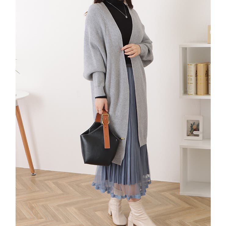 ドルマンスリーブロングニットコーディガン 女性 レディース | レースレディース  | 詳細画像7 