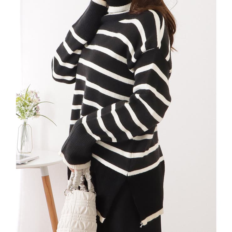 marni 19AW ボーダー タートルネック ボルドー marni 19AW ボーダー タートルネック ボルドー marni 19AW