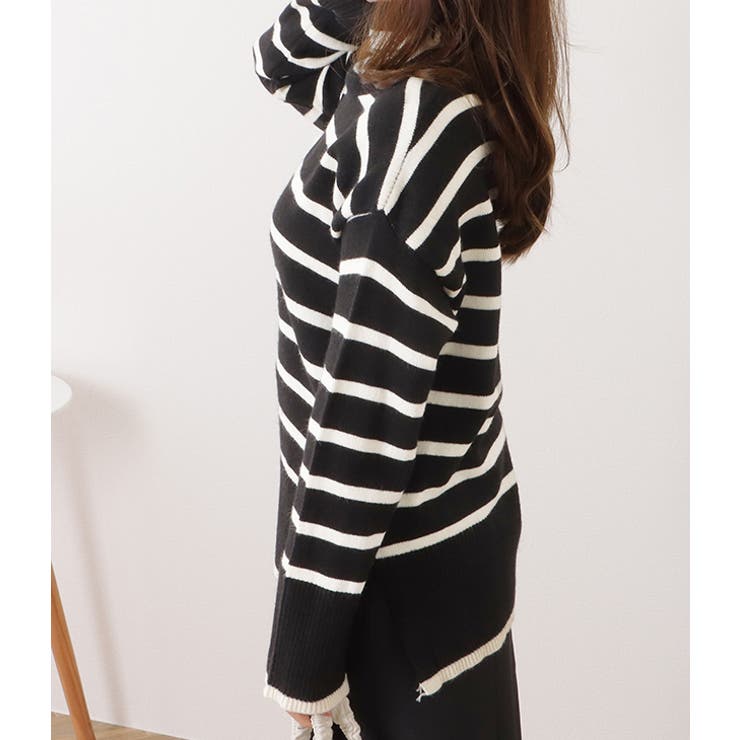 marni 19AW ボーダー タートルネック ボルドー marni 19AW ボーダー タートルネック ボルドー marni 19AW