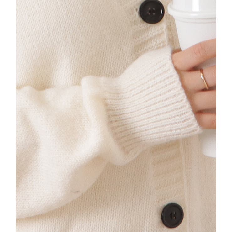 配色ラインVネックスクールカーディガン 女性 レディース | レースレディース  | 詳細画像14 