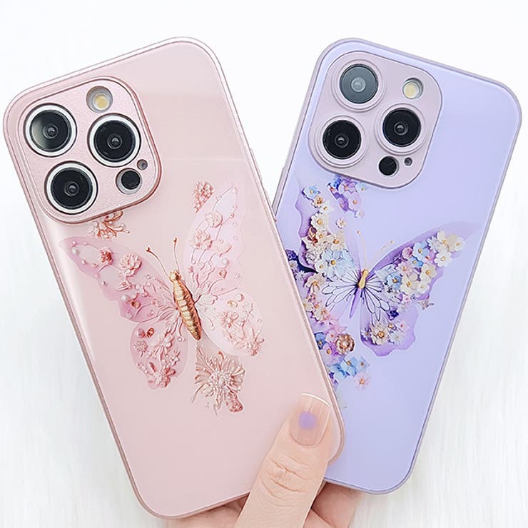 3DフラワーバタフライiPhoneケース 女性 レディース | レースレディース  | 詳細画像1 