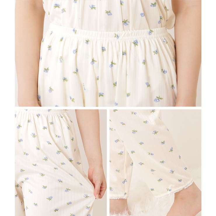 【3点セット】小花柄キャミソール×パンツ×カーディガンルームセット 女性 レディ… | レースレディース  | 詳細画像18 