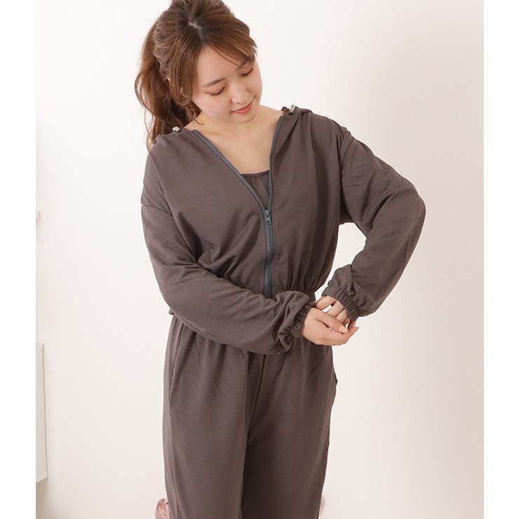 キャミソール×イージーボトム×パーカーリラクシーセット 女性 レディース | レースレディース  | 詳細画像10 