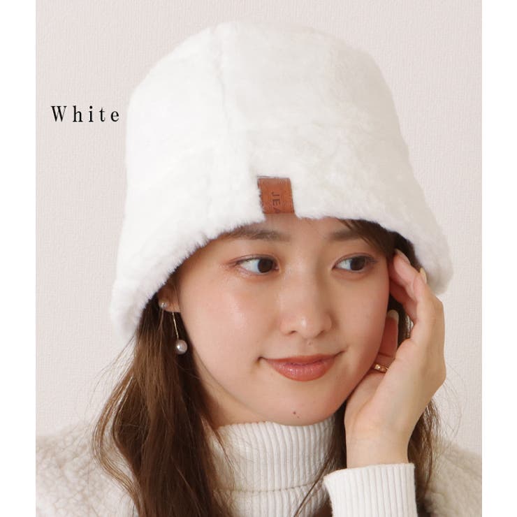 フェイクファーベーシックカラーバケットハット 女性 レディース | レースレディース  | 詳細画像2 
