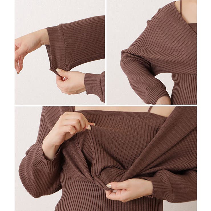 フェイクレイヤードコンパクトリブニットプルオーバー 女性 レディース | レースレディース  | 詳細画像19 