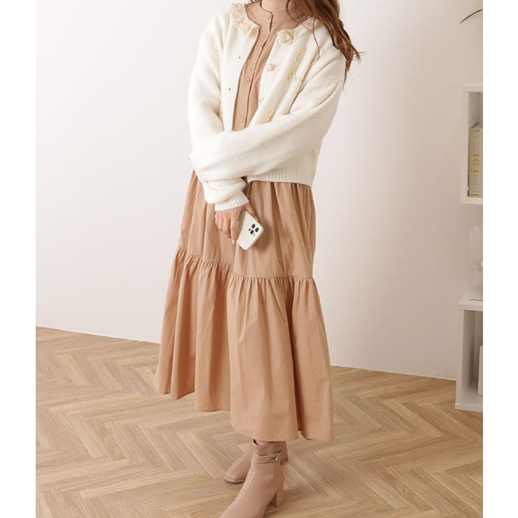 バンドカラー ロング ギャザー | レースレディース  | 詳細画像11 