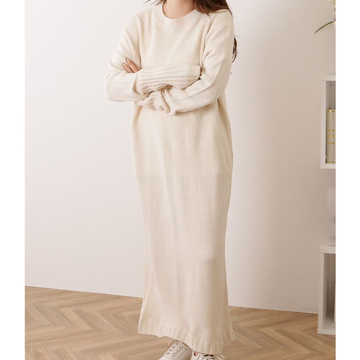 ラウンドネック リブ ニット | レースレディース  | 詳細画像8 