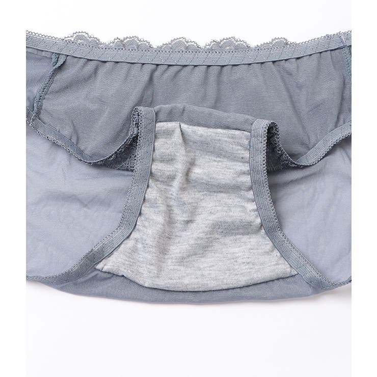 レース切替リボン付きノンワイヤーブラ&ショーツセット 女性 レディース | レースレディース  | 詳細画像20 