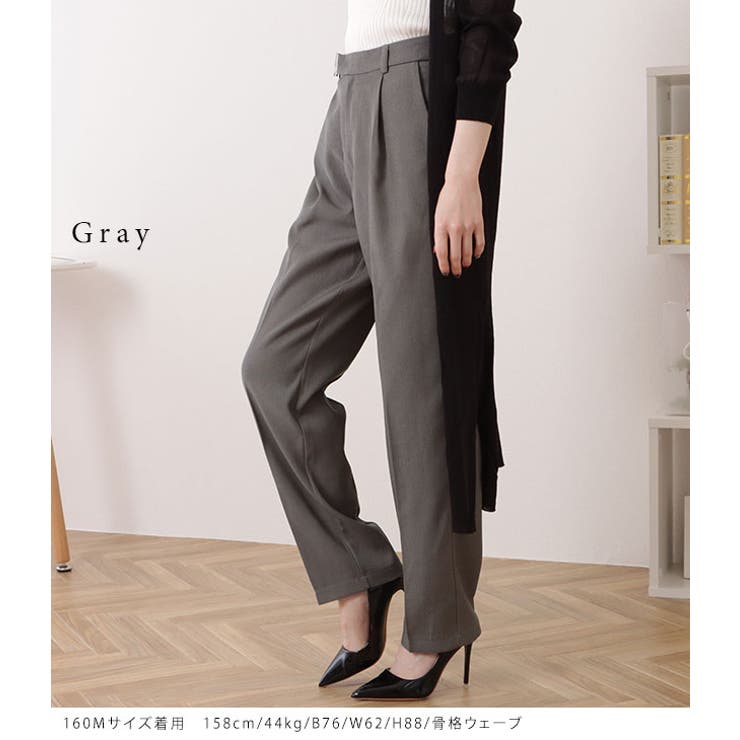 ワンタックカラーテーパードベーシックパンツ 女性 レディース | レースレディース  | 詳細画像9 