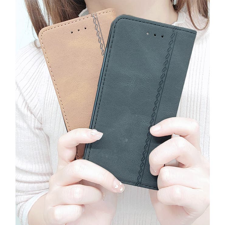 レザー調手帳型ベーシックiPhoneカバー 女性 レディース | レースレディース  | 詳細画像13 