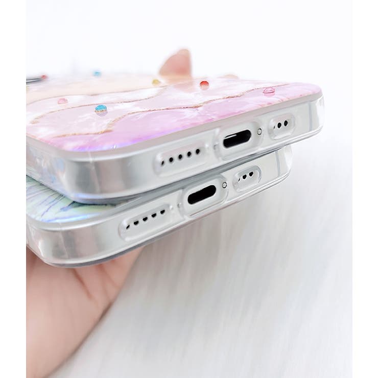 カラフルラメフラワースクエアiPhoneカバー 女性 レディース | レースレディース  | 詳細画像14 