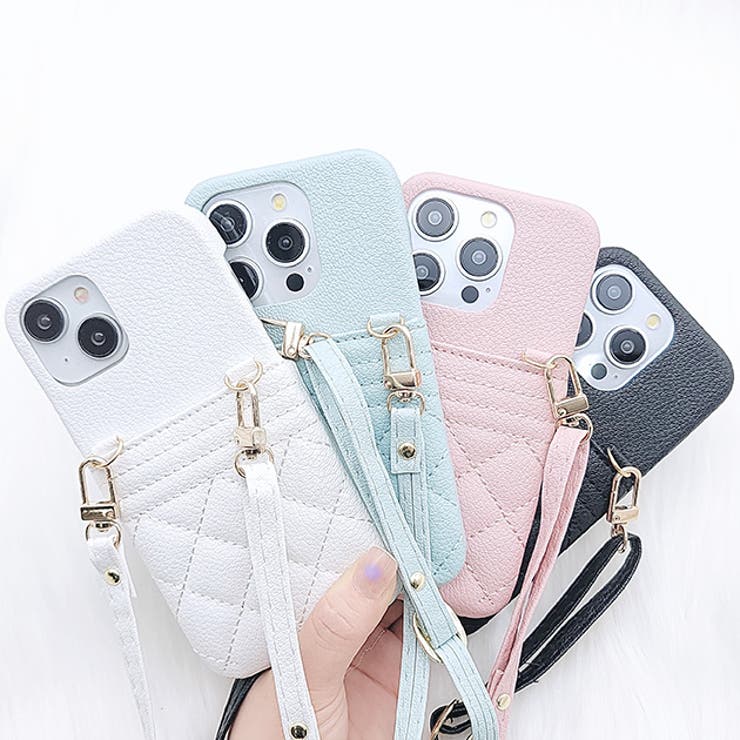 2WAYキルティングポケット付きiPhoneケース 女性 レディース | レースレディース  | 詳細画像1 