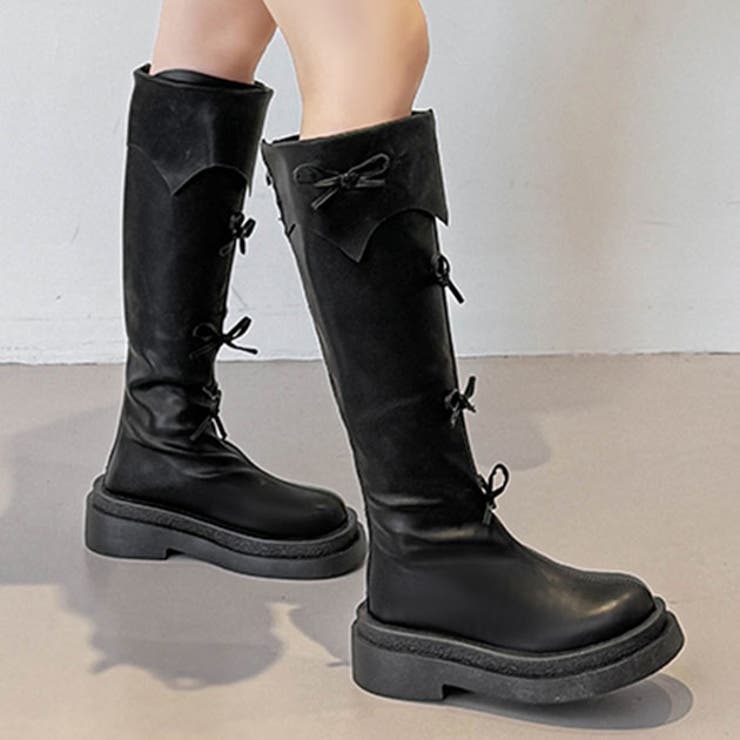 レザー調 メニー リボン | レースレディース  | 詳細画像1 