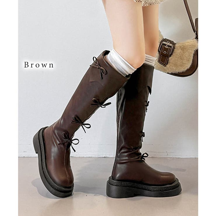 レザー調 メニー リボン | レースレディース  | 詳細画像8 