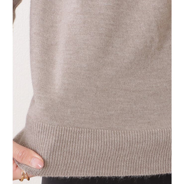 ボートネックカシミヤタッチスフレニットプルオーバー 女性 レディース | レースレディース  | 詳細画像20 