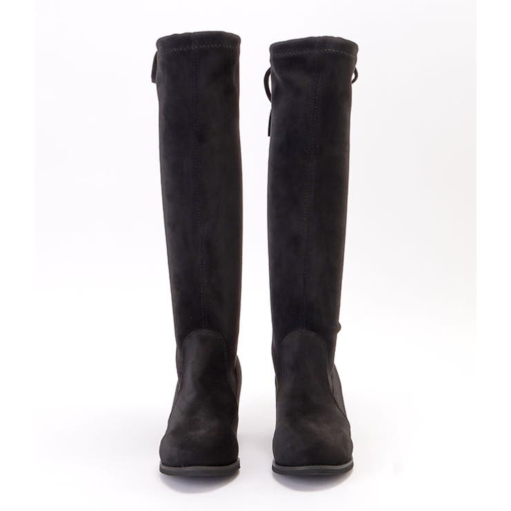 バックリボンミドルヒールニーハイブーツ 女性 レディース | レースレディース  | 詳細画像13 