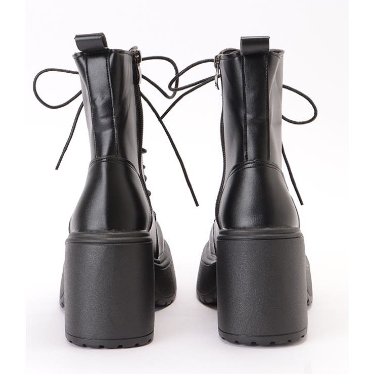 厚底レースアップショートブーツ 女性 レディース | レースレディース  | 詳細画像16 