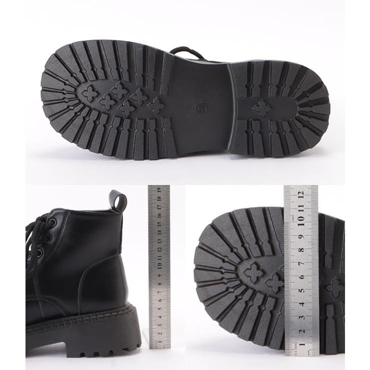 ボリュームソールレースアップショートブーツ 女性 レディース | レースレディース  | 詳細画像20 