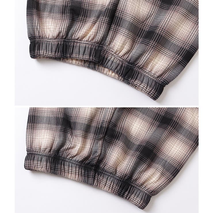 チェック柄裏ボアワイドイージーパンツ 女性 レディース | レースレディース  | 詳細画像16 