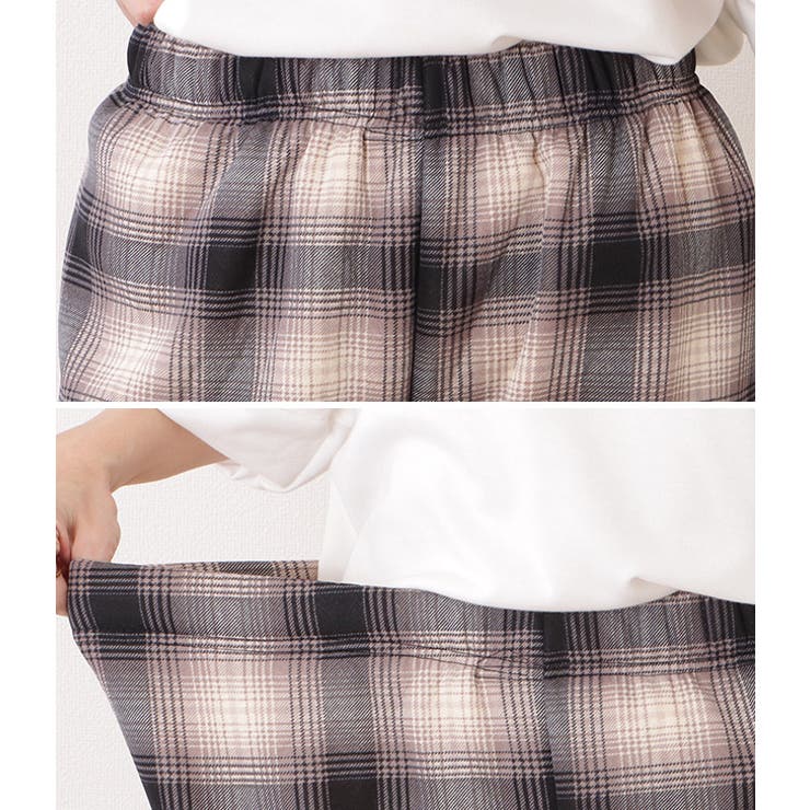 チェック柄裏ボアワイドイージーパンツ 女性 レディース | レースレディース  | 詳細画像19 