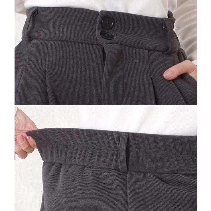 ハイウエストダブルボタンタックワイドパンツ 女性 レディース | レースレディース  | 詳細画像19 