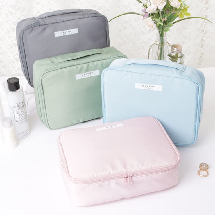 ダブルジップスクエア型トラベルマルチポーチ | レースレディース  | 詳細画像1 