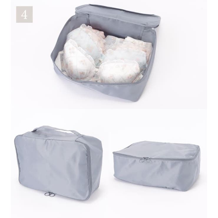 【8点セット】トラベル用スクエア型衣類収納ケース | レースレディース  | 詳細画像15