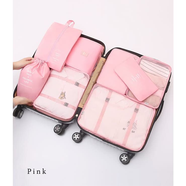 【8点セット】トラベル用スクエア型衣類収納ケース | レースレディース  | 詳細画像4