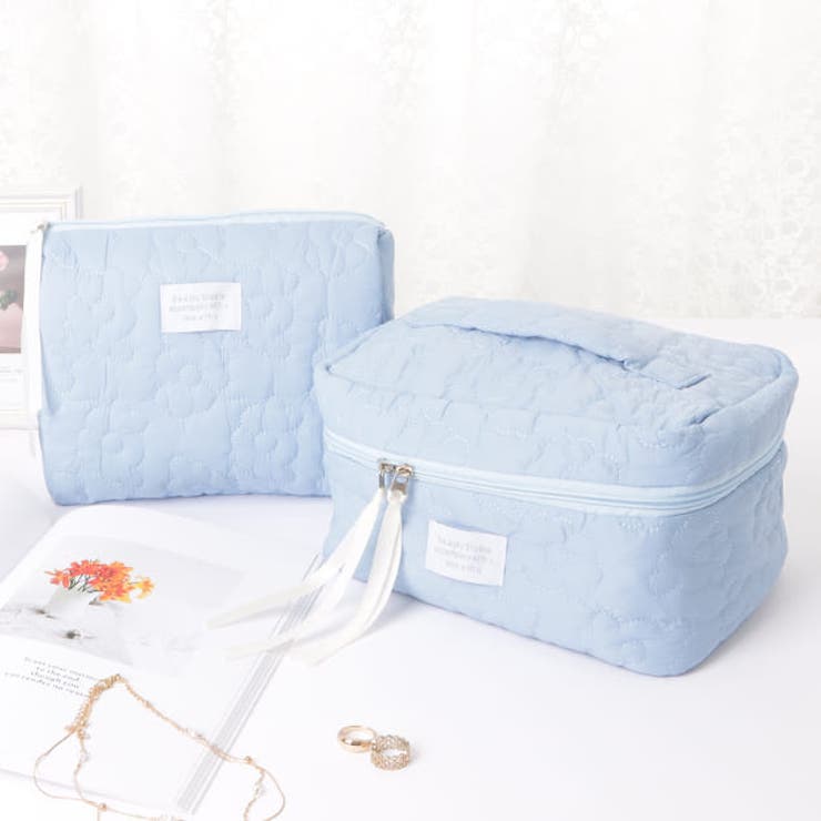 フラワーキルティング防水マルチケース | レースレディース  | 詳細画像1 