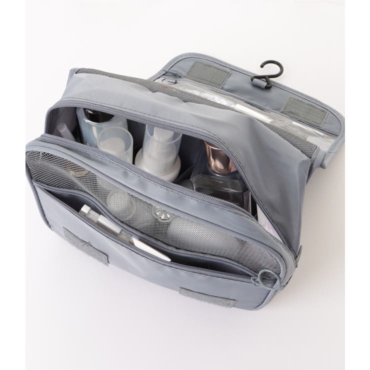 フック付きスクエア型乾湿分離メッシュマルチポーチ | レースレディース  | 詳細画像6 