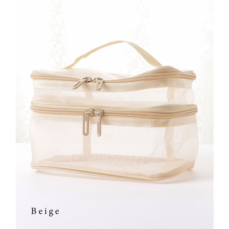 スクエア型2層メッシュマルチポーチ | レースレディース  | 詳細画像14 