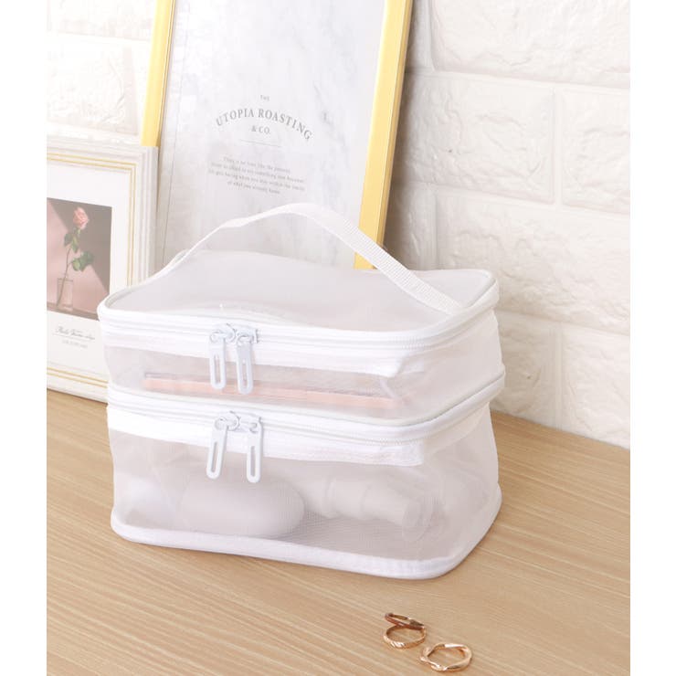 スクエア型2層メッシュマルチポーチ | レースレディース  | 詳細画像8 