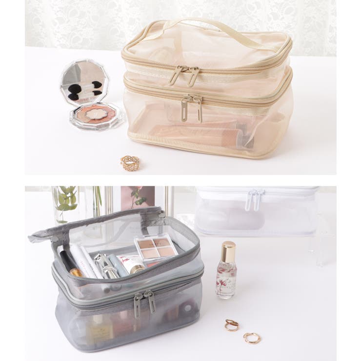 スクエア型2層メッシュマルチポーチ | レースレディース  | 詳細画像9 