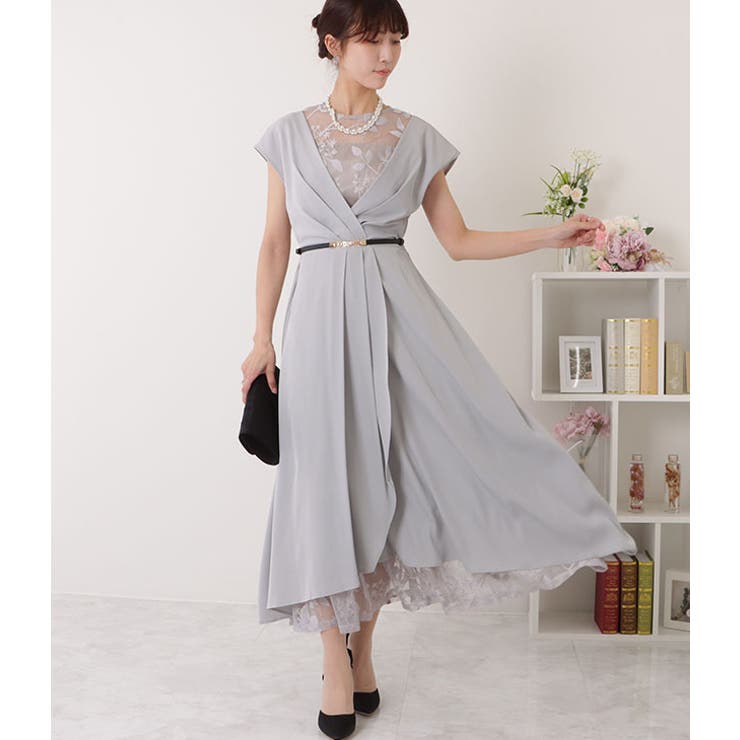 ベルト付き レース ドッキング[品番：LCLW0004849]｜レース