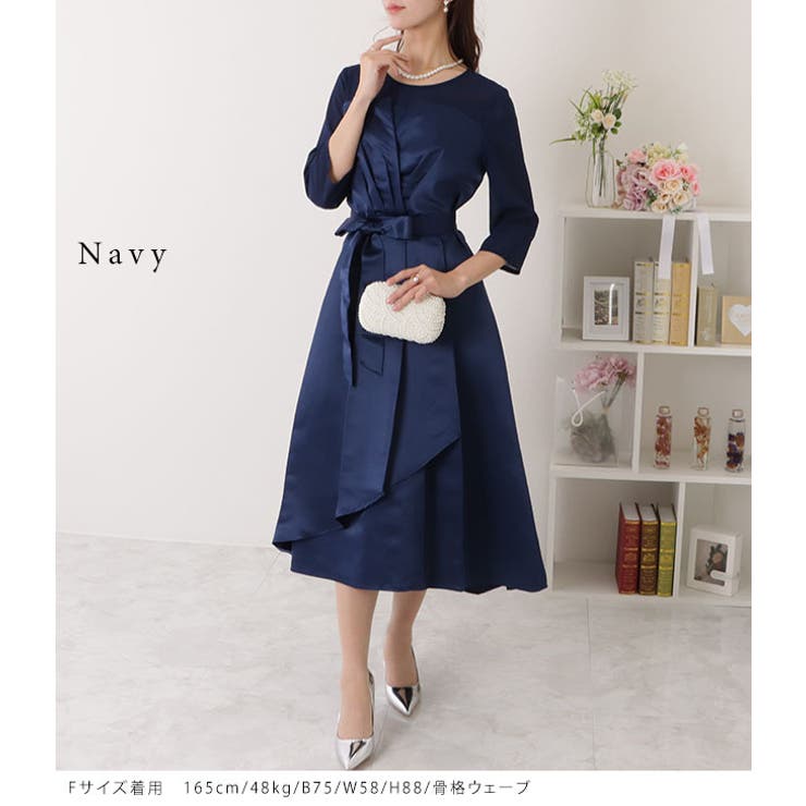 フェイク レイヤード サテンタック | レースレディース  | 詳細画像7 