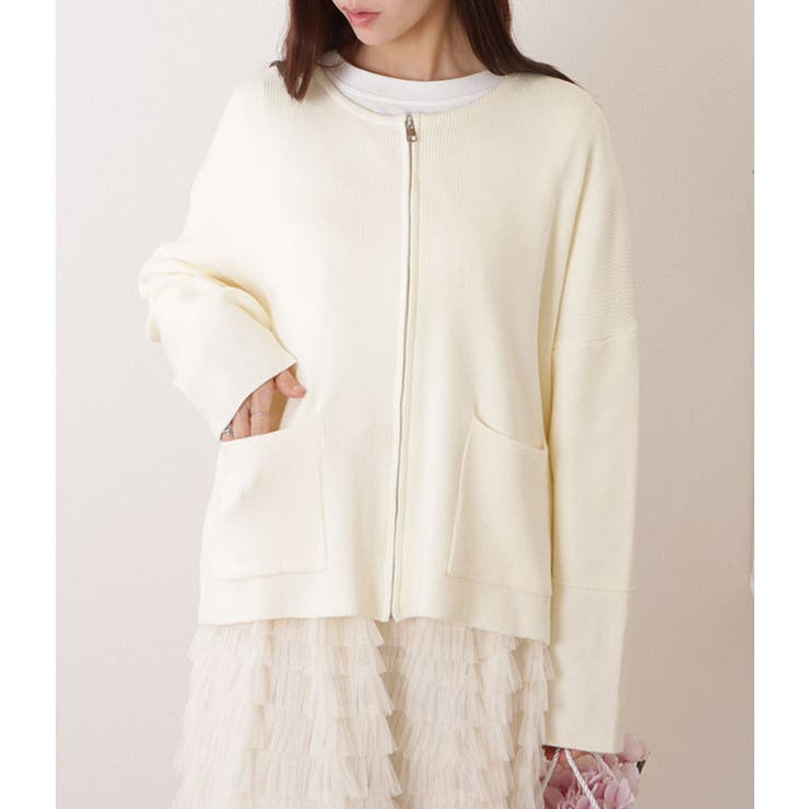 ノーカラー ジップアップ ボリューム | レースレディース  | 詳細画像10 