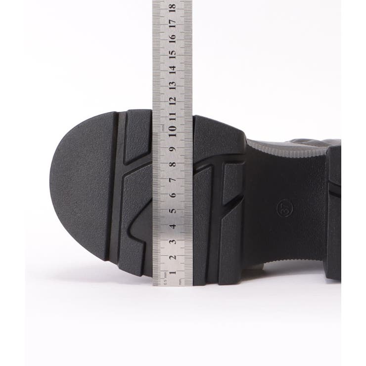 バックファスナー厚底レザー調ショートブーツ 女性 レディース | レースレディース  | 詳細画像20 