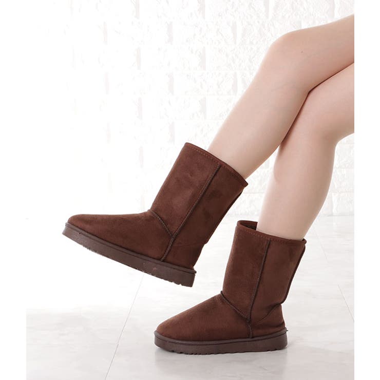 ムートン風ボアフラットショートブーツ 女性 靴 | レースレディース  | 詳細画像8 