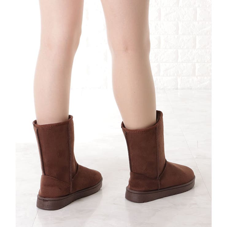 ムートン風ボアフラットショートブーツ 女性 靴 | レースレディース  | 詳細画像9 